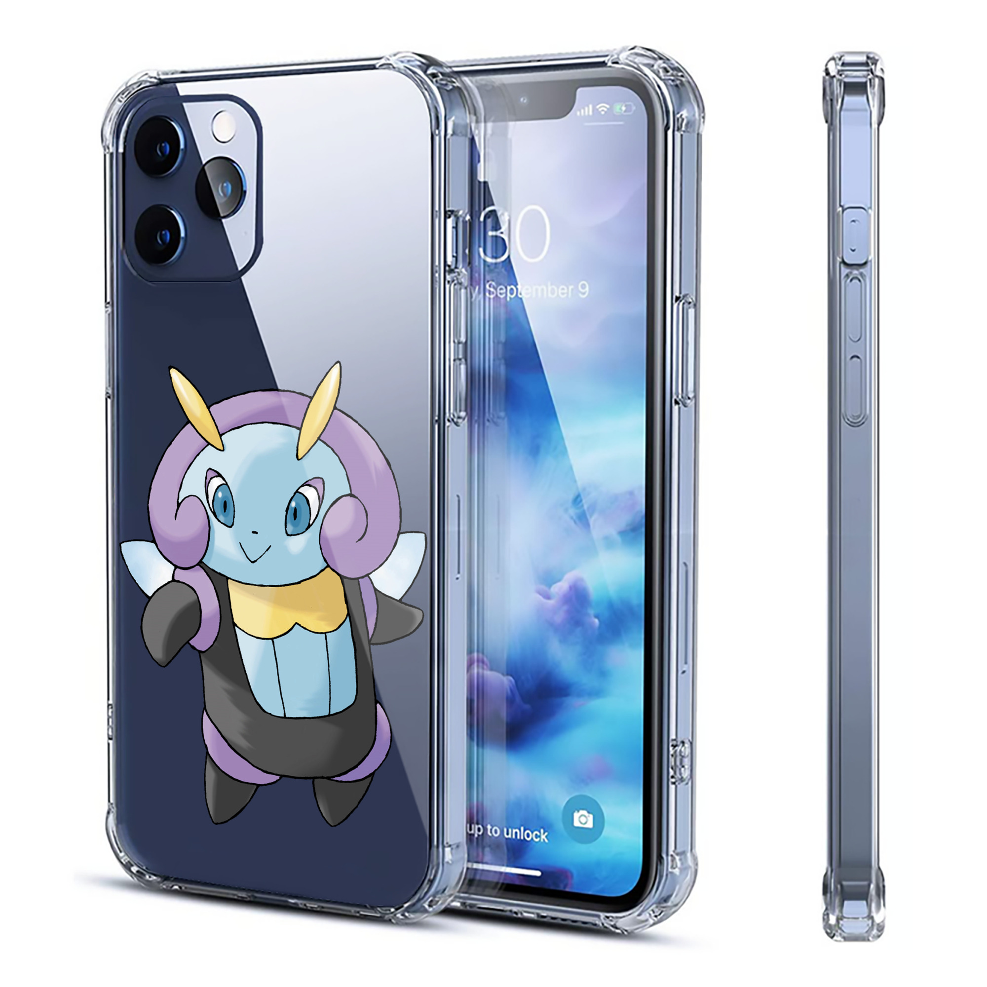 （画像用） ポケットモンスター Pokémon 【iPhone 12シリーズ対応】透明スマホケース（クリアソフトケース）